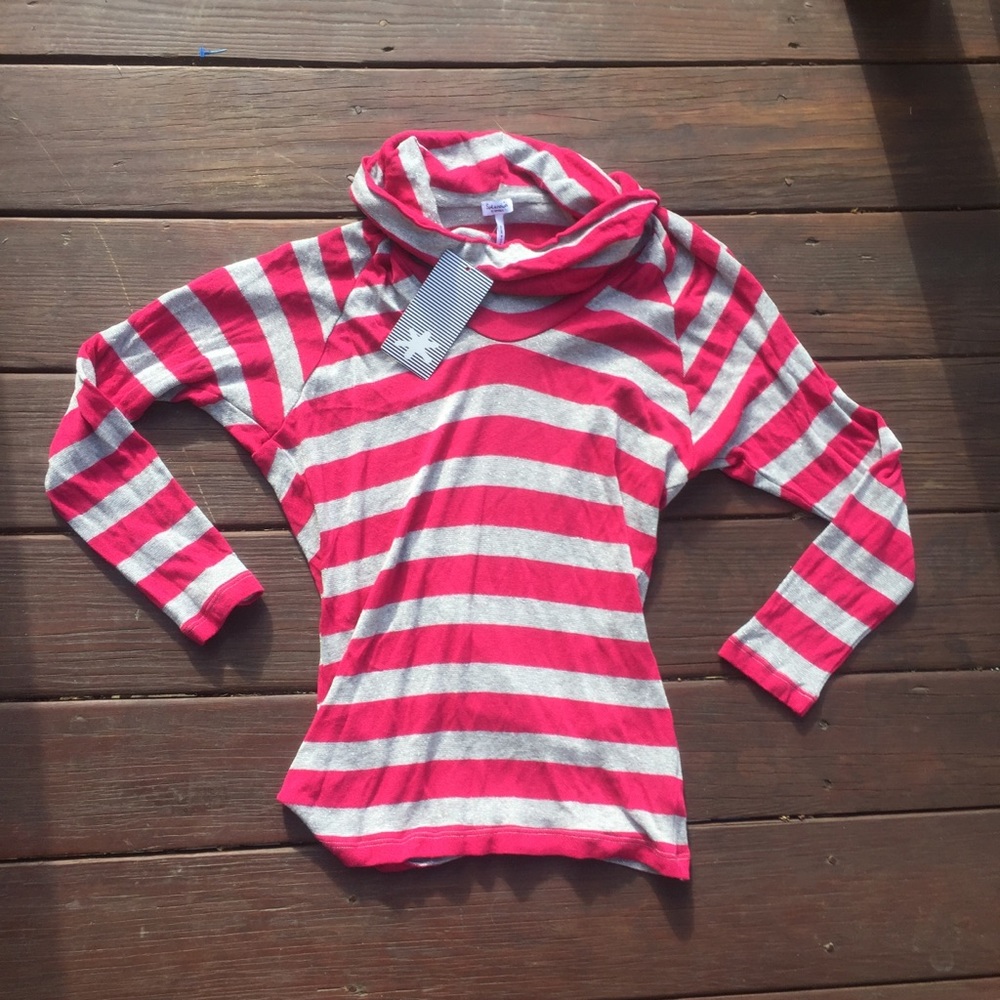 ☀️NEW Splendid Sparkly Striped Turtleneck Sweater